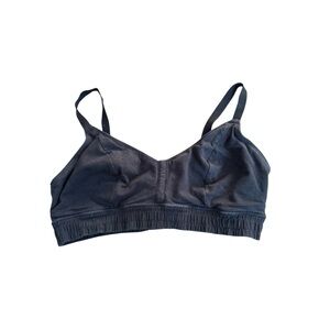 Aerie Cotton Corset Bralette - Black